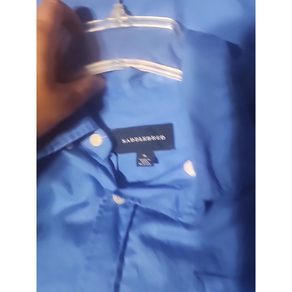 Saddlebred XL Men’s Blue Long Sleeve Cotton Blend Casual Shirt - Picture 6 of 7
